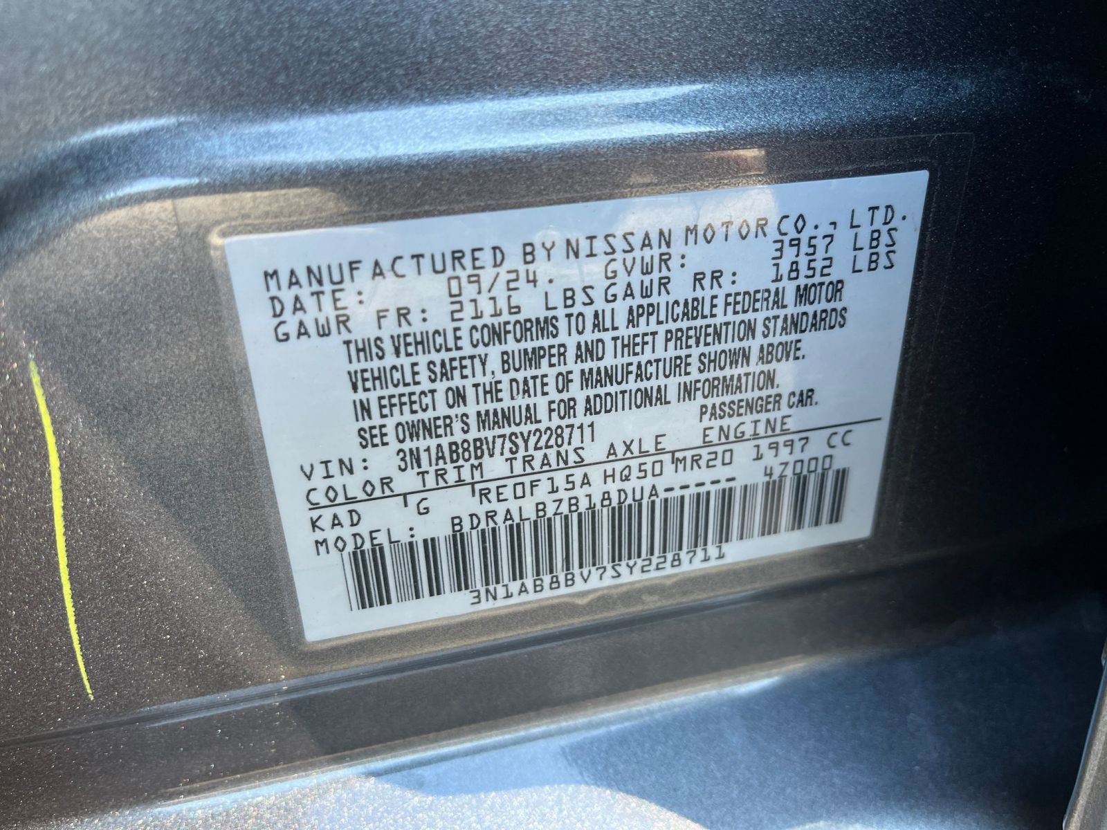 Used 2025 Nissan Sentra S FWD image 27