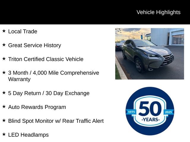 Used 2016 Lexus NX 200t AWD w/ Premium Package image 7