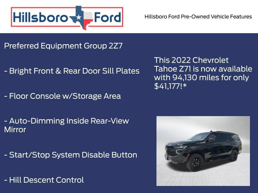 Used 2022 Chevrolet Tahoe Z71 w/ Luxury Package AWD/4WD image 6