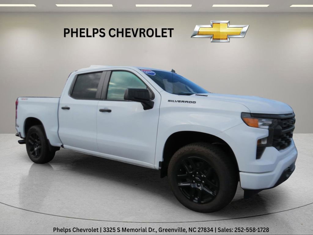 Certified 2025 Chevrolet Silverado 1500 Custom w/ Turbomax Blackout Package image 1