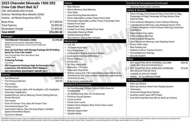 Certified 2023 Chevrolet Silverado 1500 ZR2 w/ Technology Package image 27