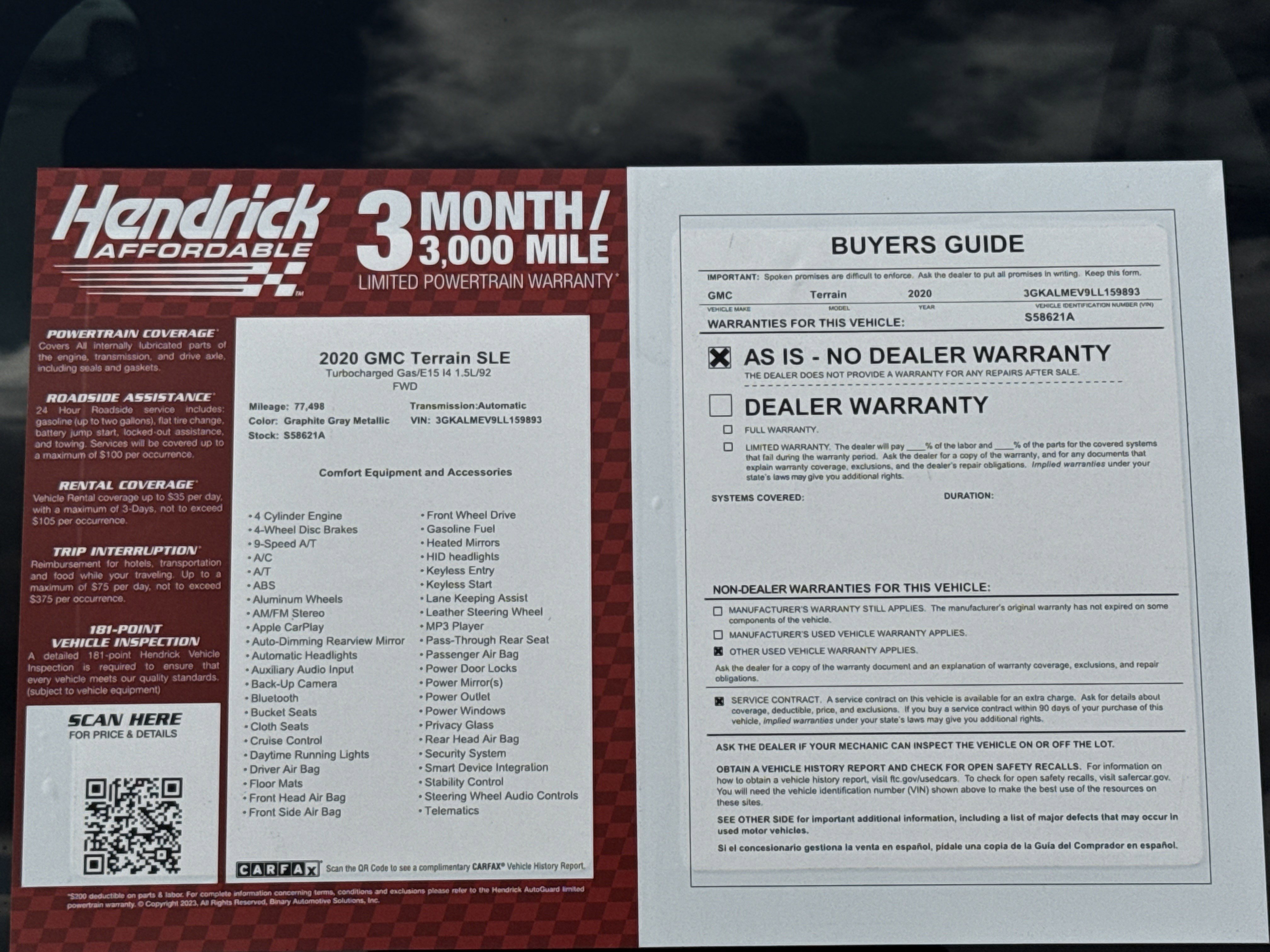 Used 2020 GMC Terrain SLE image 35