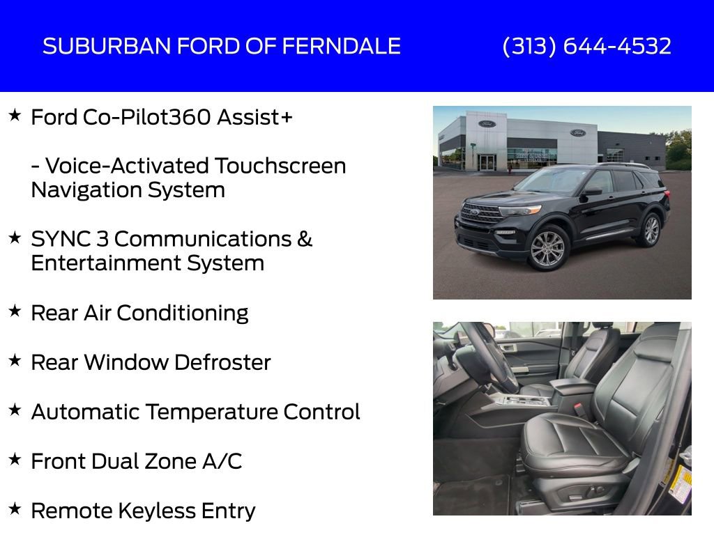 Certified 2022 Ford Explorer XLT w/ Equipment Group 202A image 13