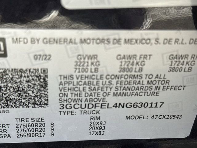 Certified 2022 Chevrolet Silverado 1500 LT Trail Boss w/ LT Trail Boss Premium Package image 30