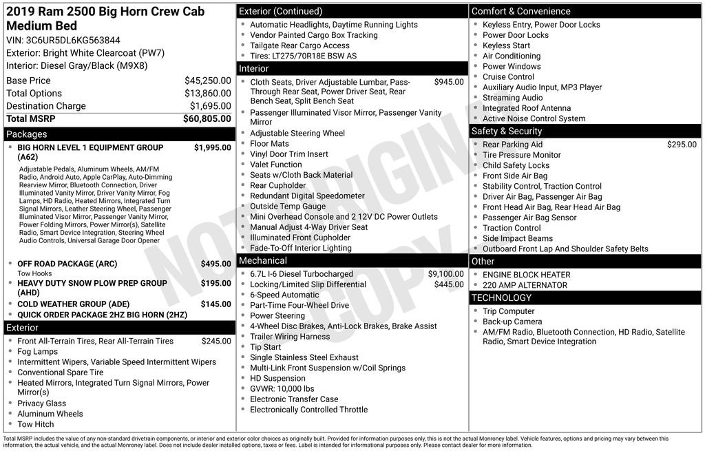 Used 2019 RAM 2500 Big Horn image 5