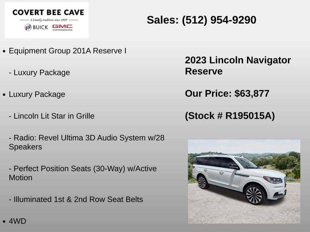 Used 2023 Lincoln Navigator Reserve AWD/4WD image 6