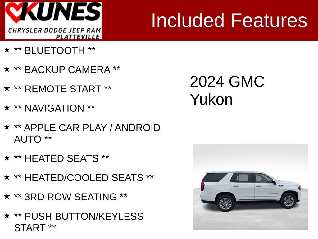 Used 2024 GMC Yukon SLT AWD/4WD image 2