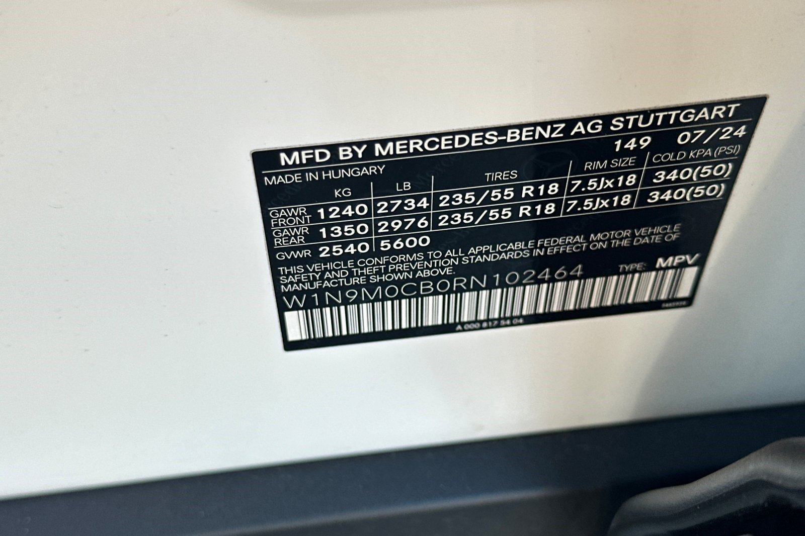 Certified 2024 Mercedes-Benz EQB 250+ image 27