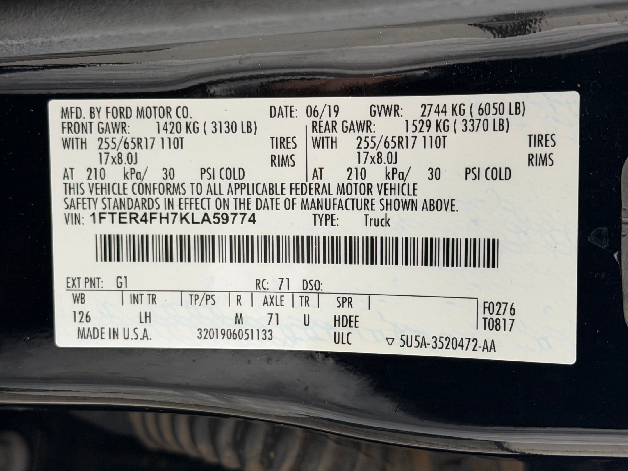Used 2019 Ford Ranger XLT w/ Equipment Group 301A Mid AWD/4WD image 28