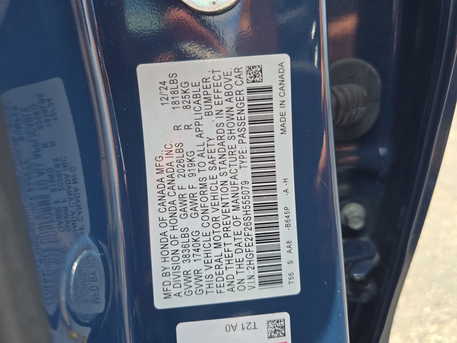 Certified 2025 Honda Civic LX image 29