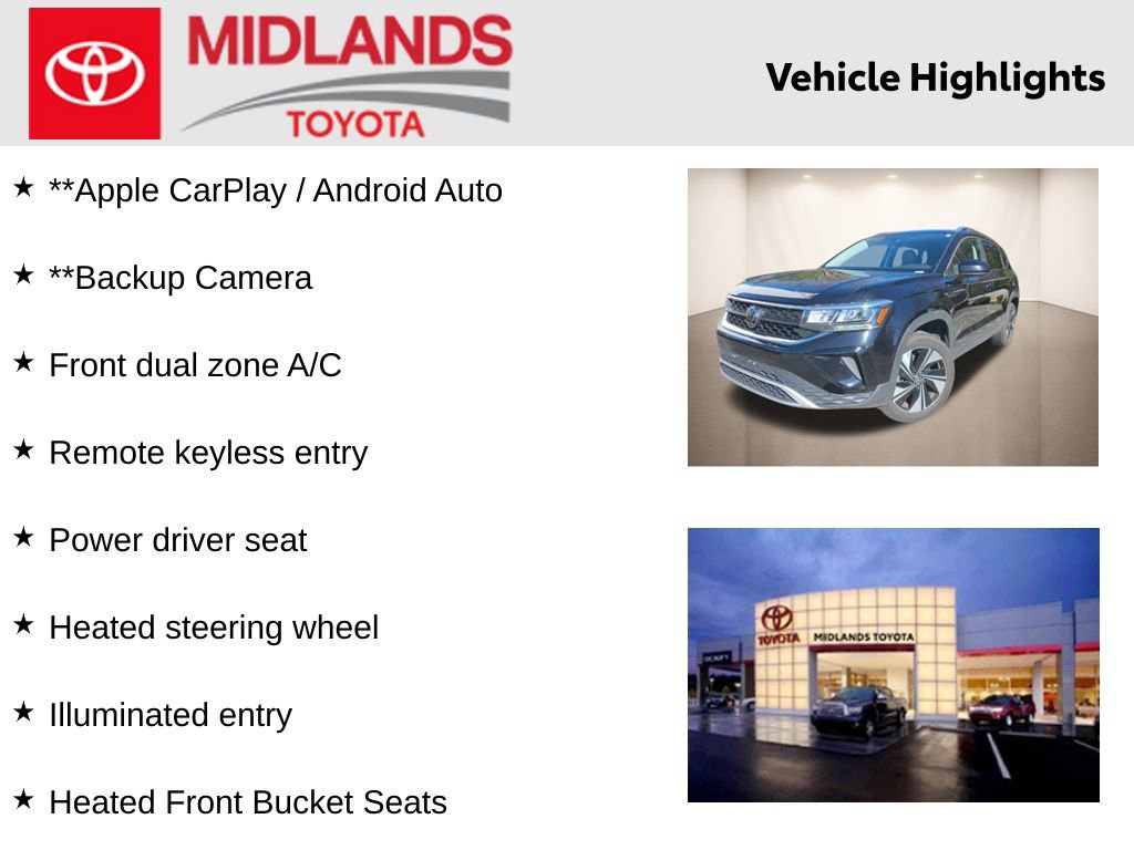 Used 2024 Volkswagen Taos SE image 2