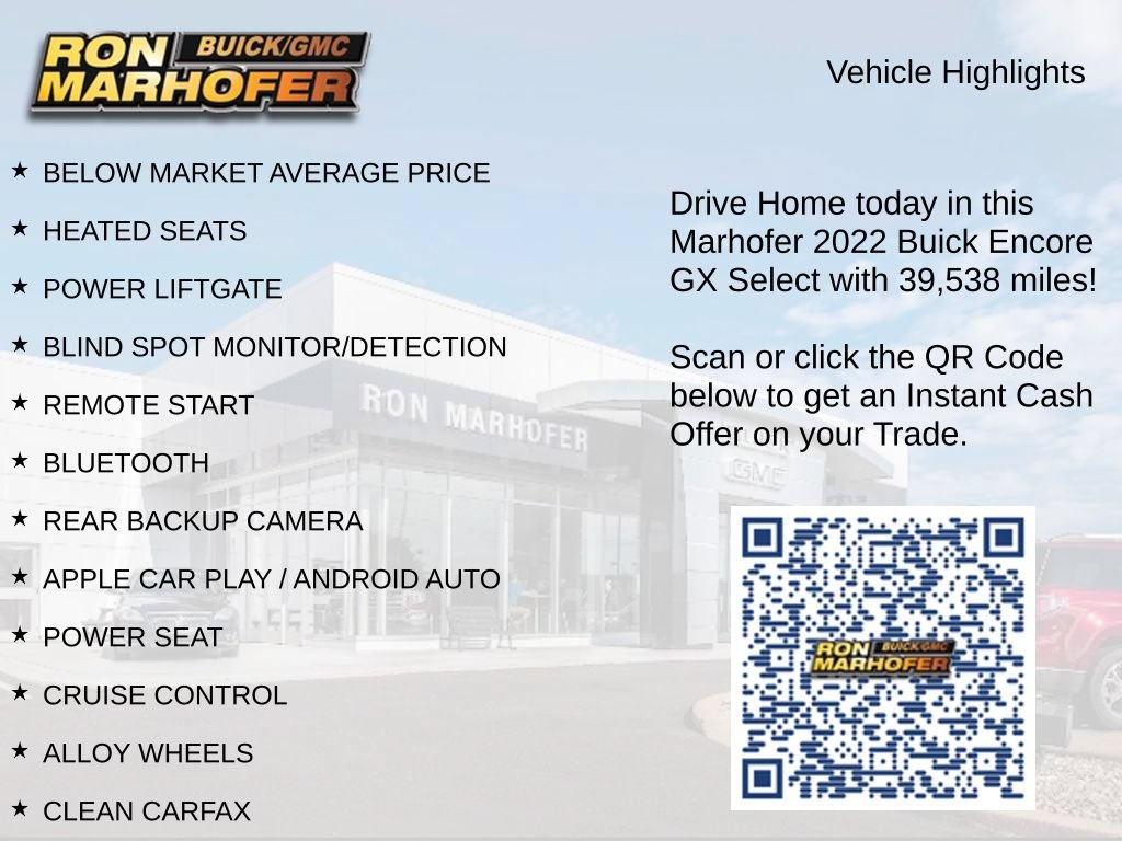 Used 2022 Buick Encore GX Select w/ Sport Touring Package FWD image 15