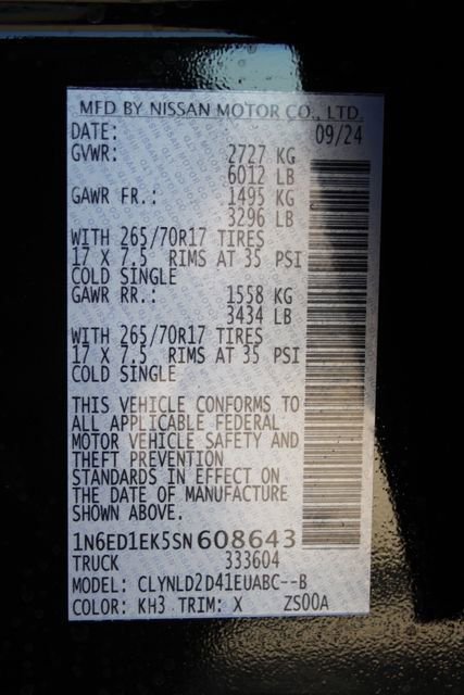 New 2025 Nissan Frontier PRO-4X w/ Pro Convenience Package image 26