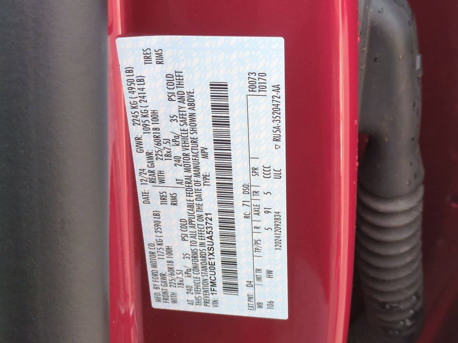 Certified 2025 Ford Escape SE w/ Class II Trailer Tow Package FWD image 37