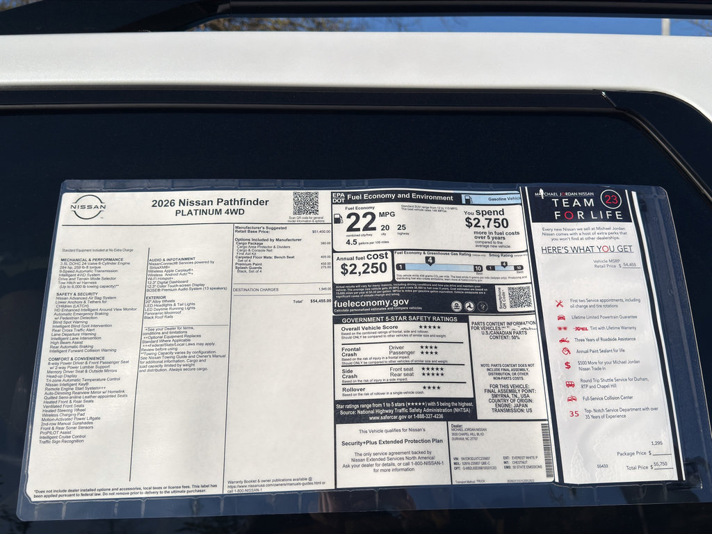 New 2026 Nissan Pathfinder Platinum image 12