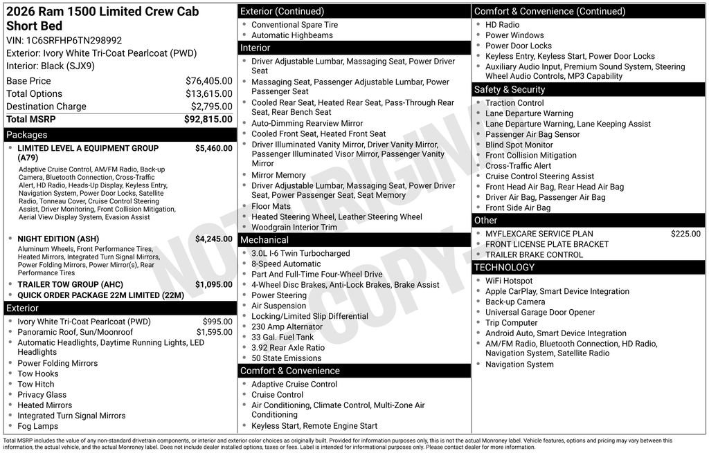 New 2026 RAM 1500 Limited AWD/4WD image 6