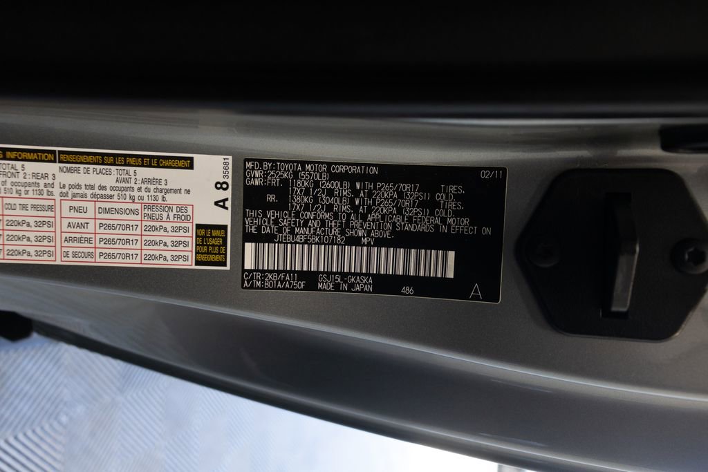 Used 2011 Toyota FJ Cruiser 4WD w/ Convenience Pkg image 34