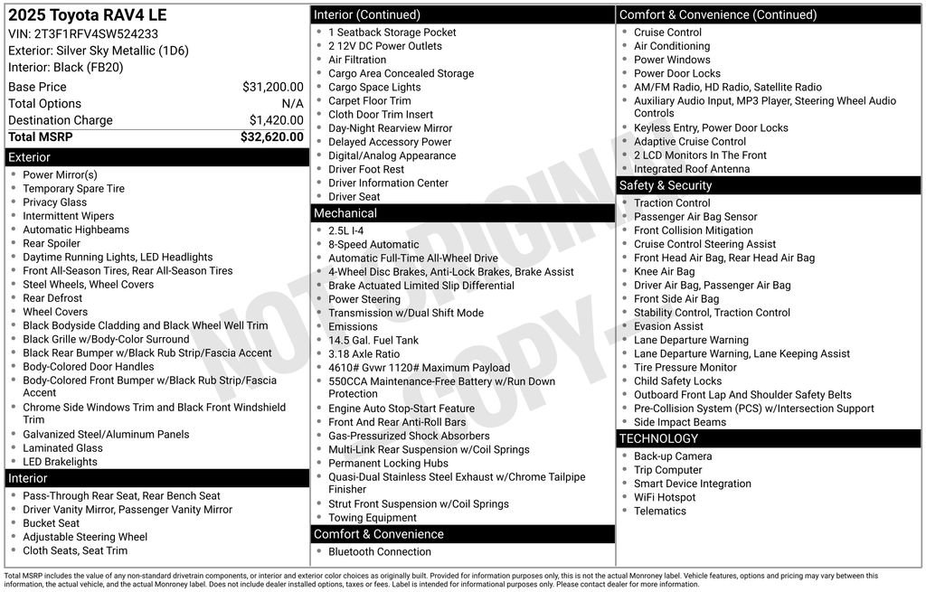 Used 2025 Toyota RAV4 LE image 5