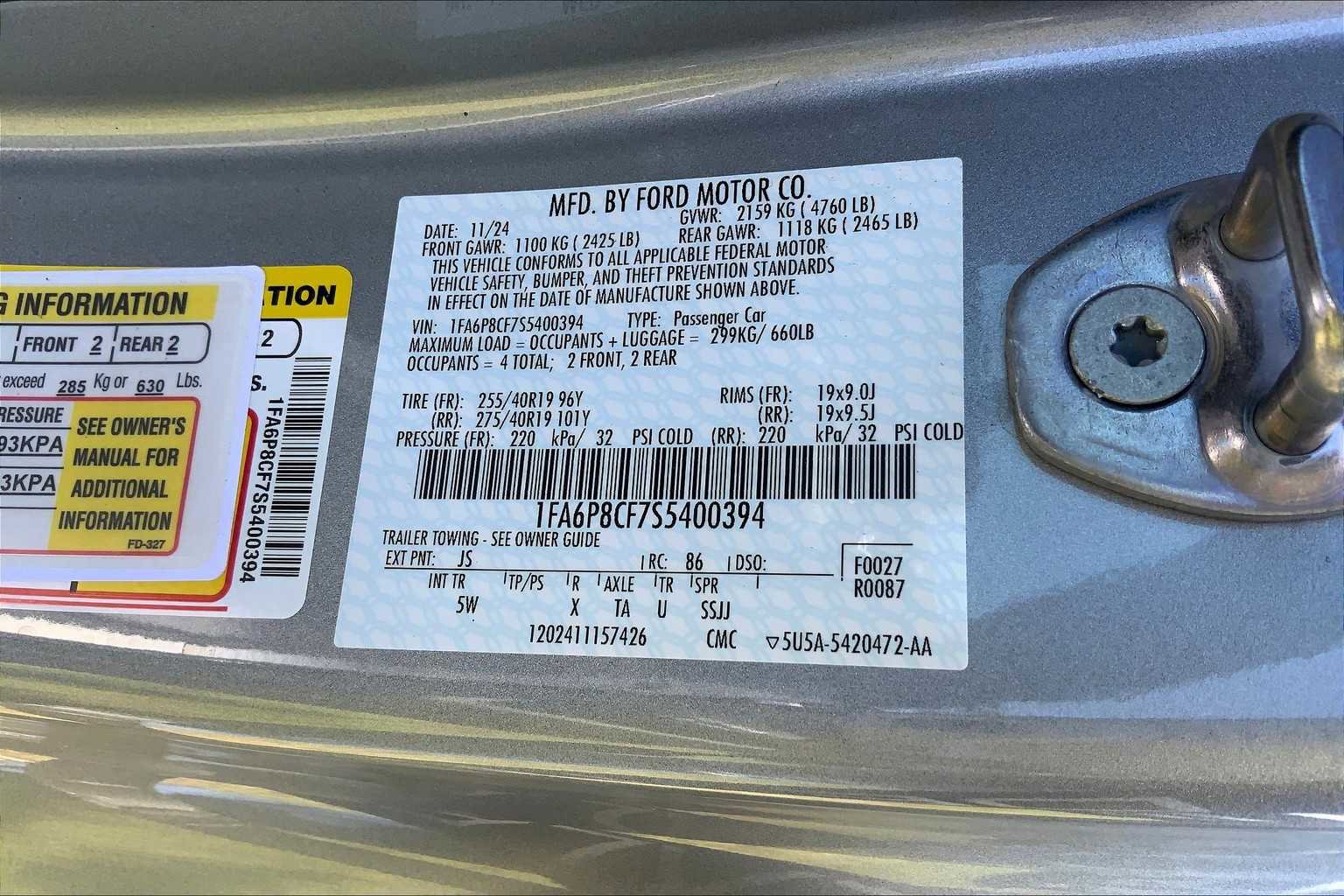 New 2025 Ford Mustang GT Premium w/ GT Performance Package image 16