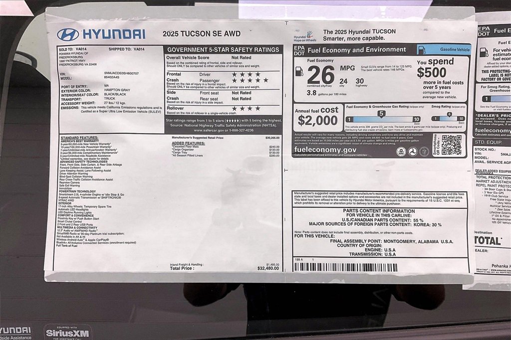 New 2025 Hyundai Tucson SE image 14