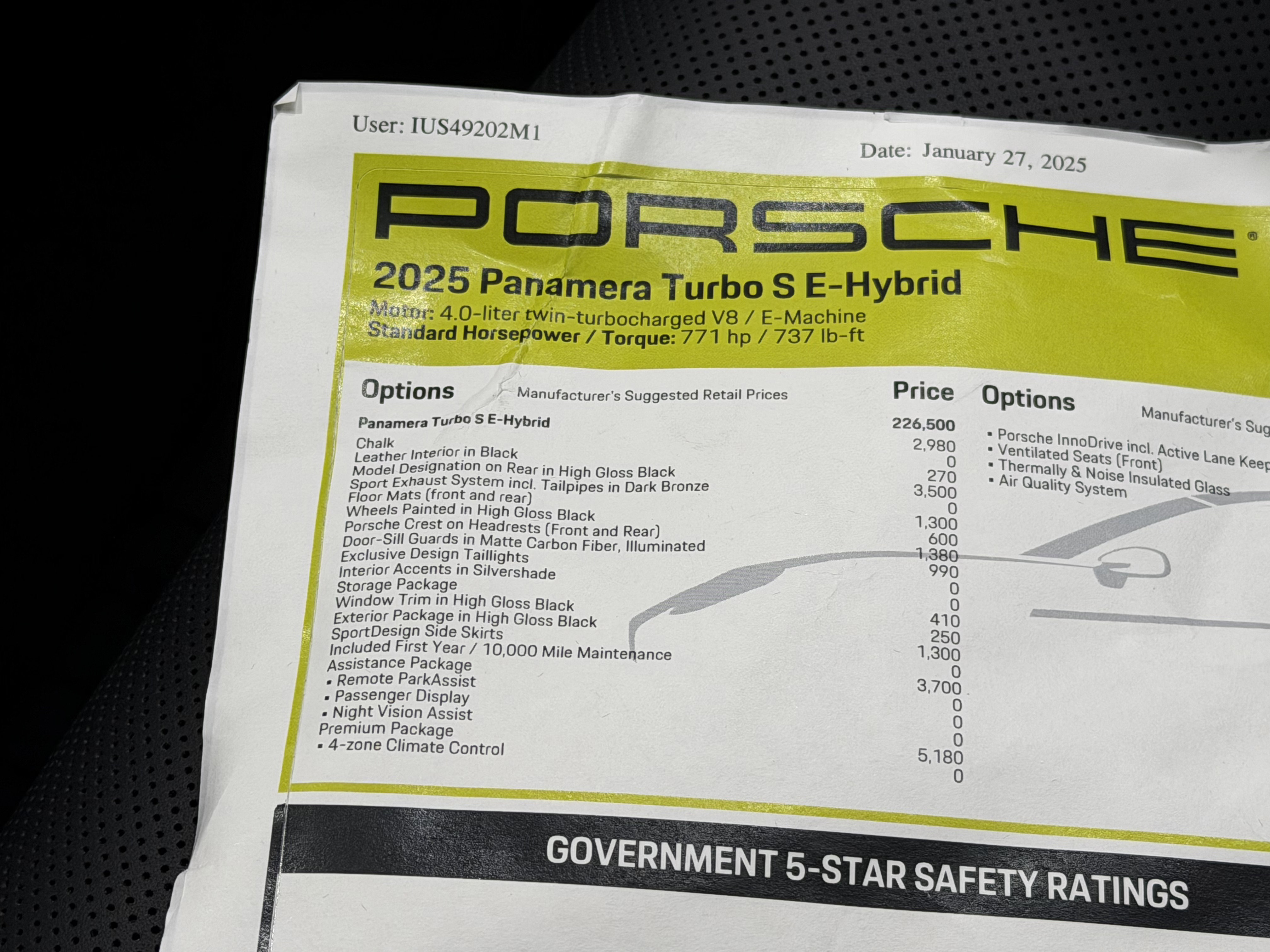 Used 2025 Porsche Panamera Turbo S image 60