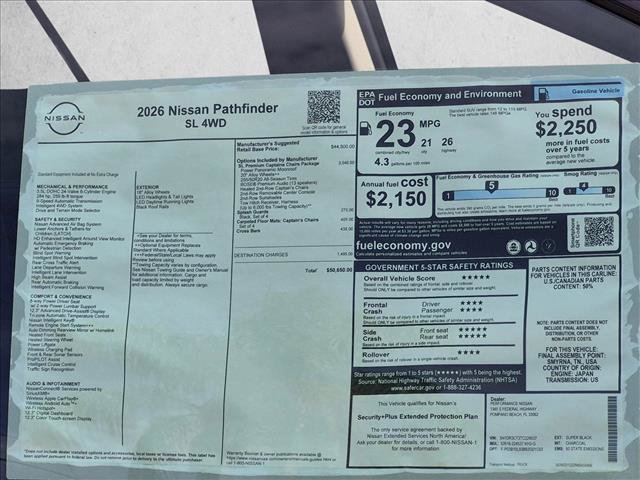 New 2026 Nissan Pathfinder SL w/ SL Premium Package AWD/4WD image 17