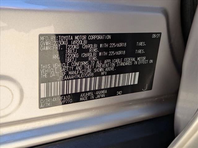Certified 2021 Toyota Venza LE AWD/4WD image 24