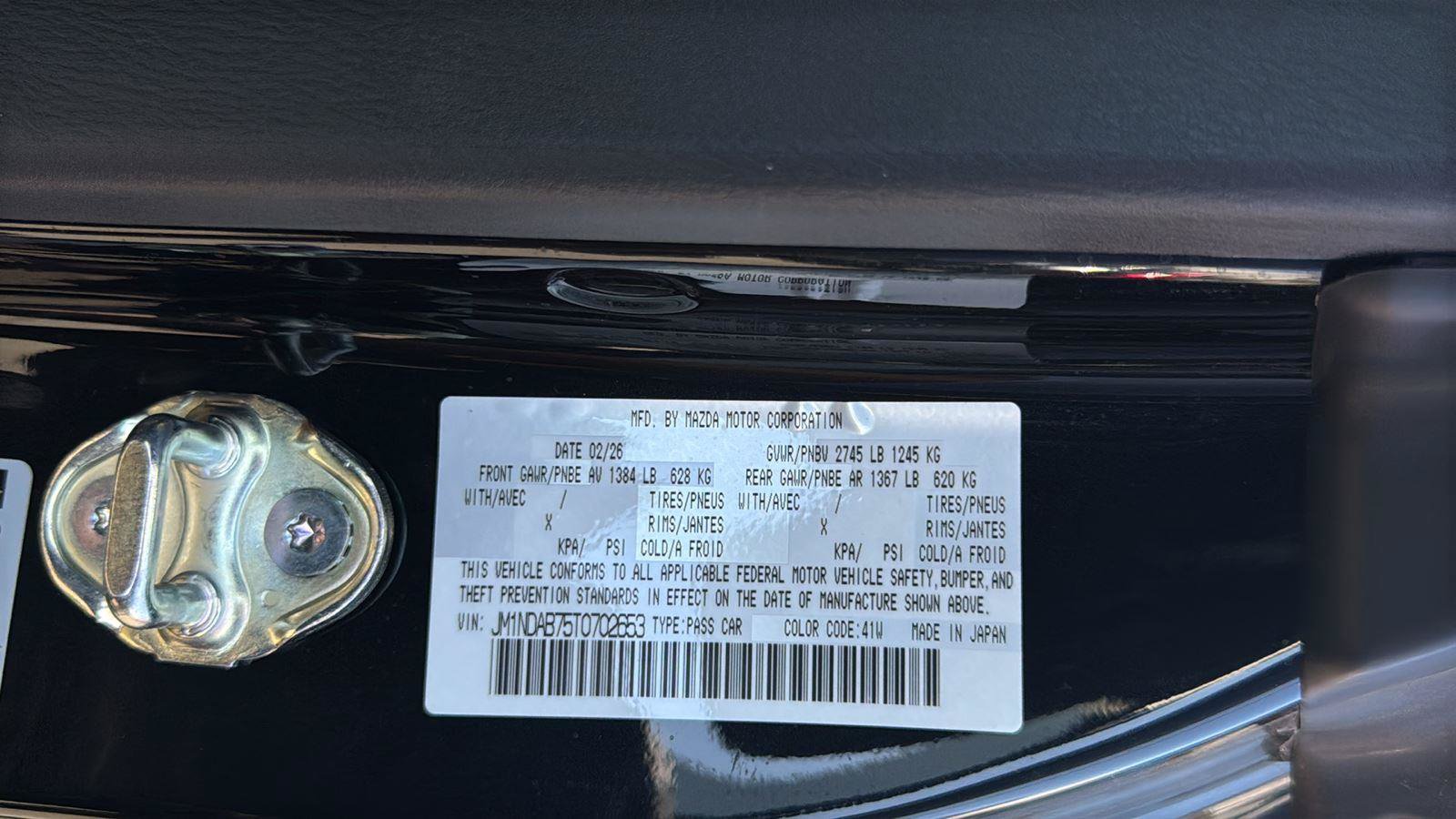 New 2026 MAZDA MX-5 Miata Sport RWD image 20