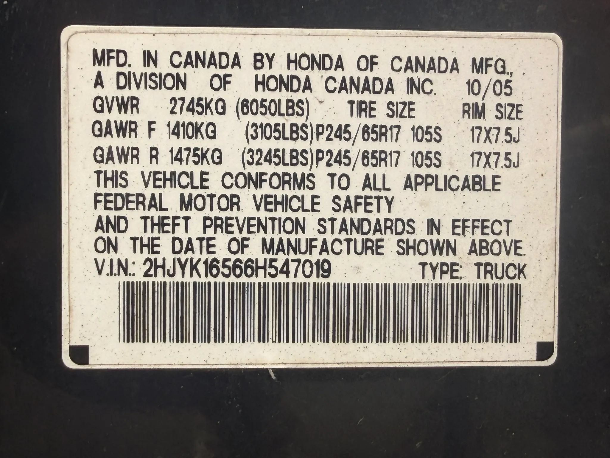 Used 2006 Honda Ridgeline RTL image 10