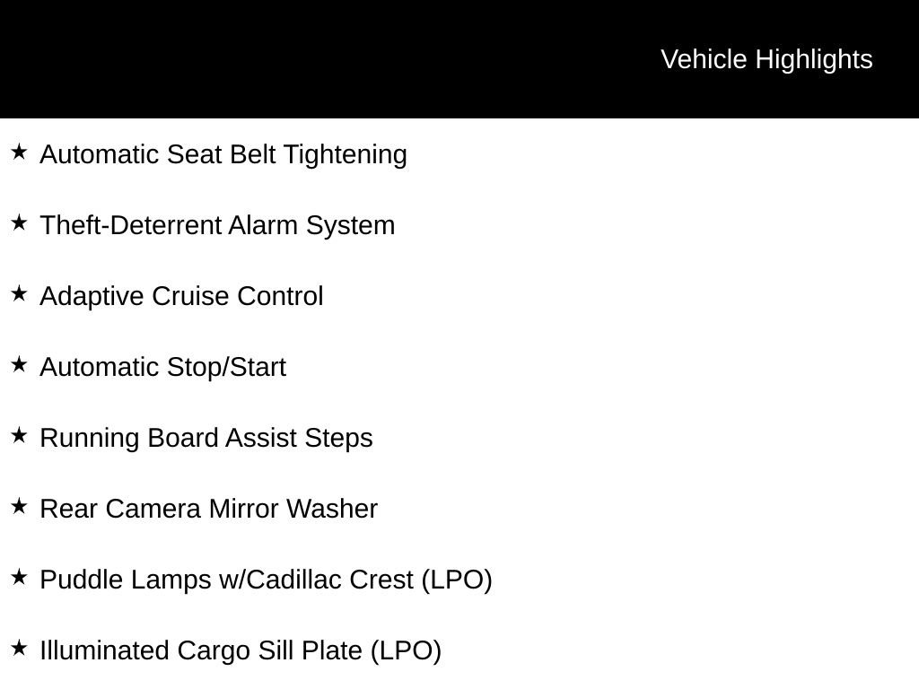 Certified 2022 Cadillac Escalade Premium Luxury w/ LPO, Illumination Package AWD/4WD image 6