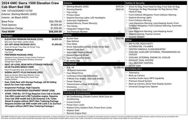 Used 2024 GMC Sierra 1500 Elevation w/ Elevation Premium Package AWD/4WD image 2