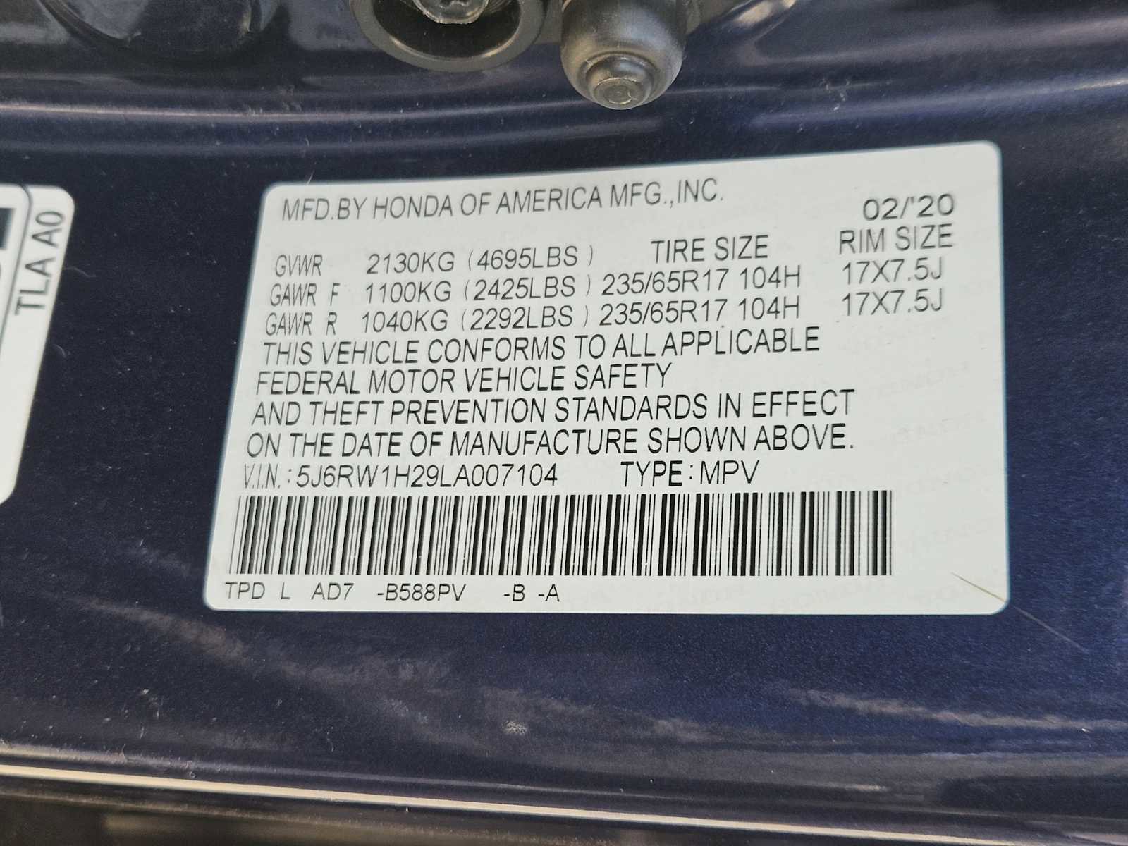 Used 2020 Honda CR-V LX image 29