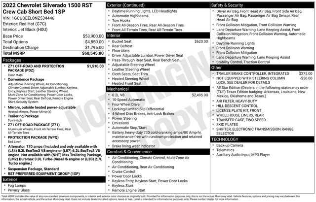 Used 2022 Chevrolet Silverado 1500 RST AWD/4WD image 14