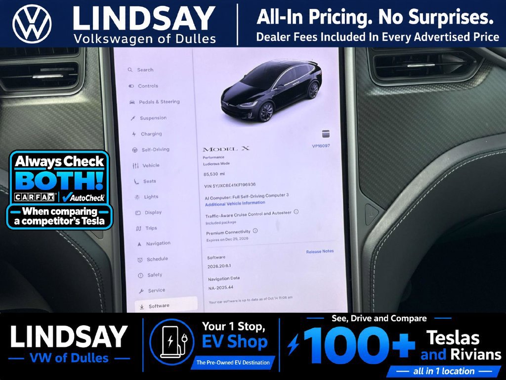 Used 2019 Tesla Model X Performance AWD/4WD image 19