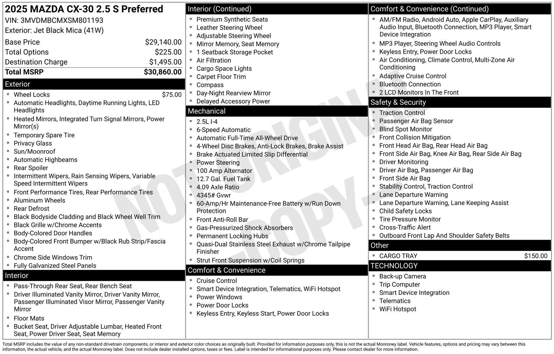 New 2025 MAZDA CX-30 AWD 2.5 S w/ Preferred Package image 6