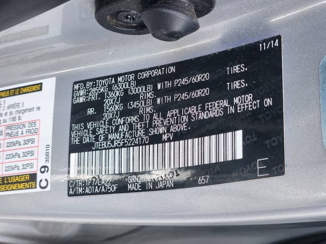 Used 2015 Toyota 4Runner Limited AWD/4WD image 34