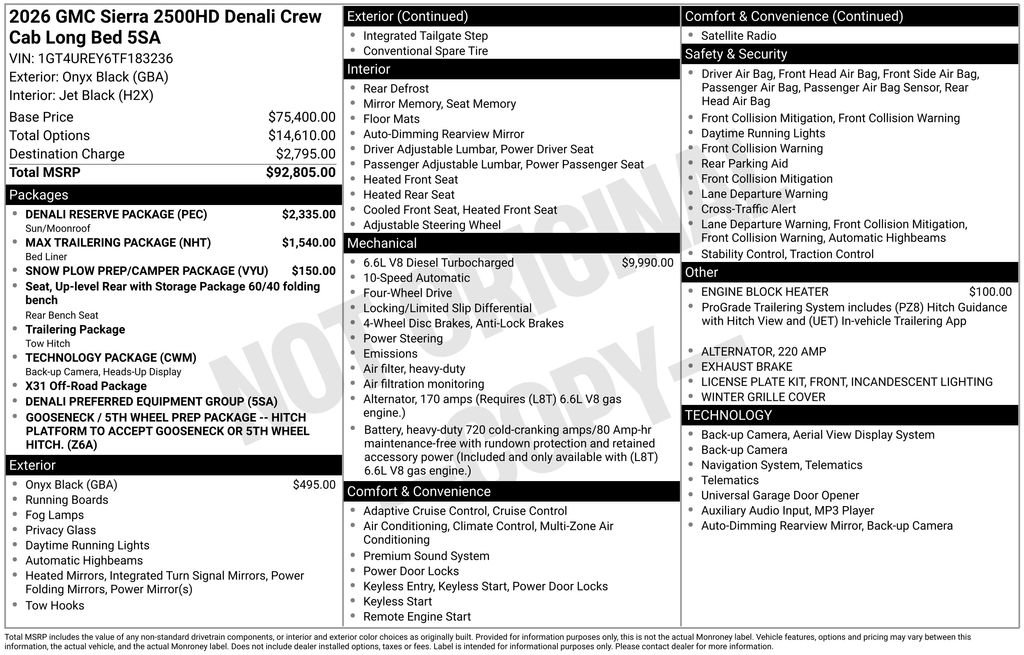 New 2026 GMC Sierra 2500 Denali w/ Denali Reserve Package image 4