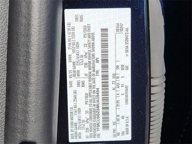 Used 2021 Ford Escape SE image 24