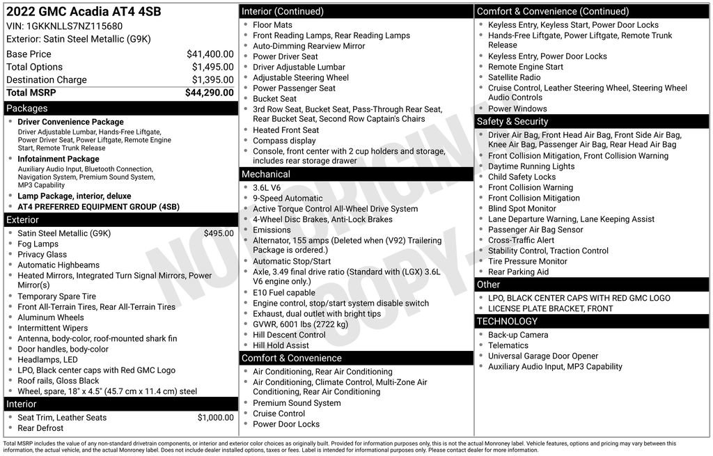 Used 2022 GMC Acadia AT4 image 19