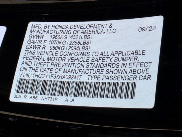 Used 2024 Honda Accord EX image 33
