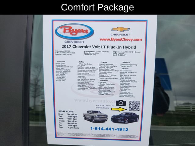 Used 2017 Chevrolet Volt LT w/ Comfort Package image 13
