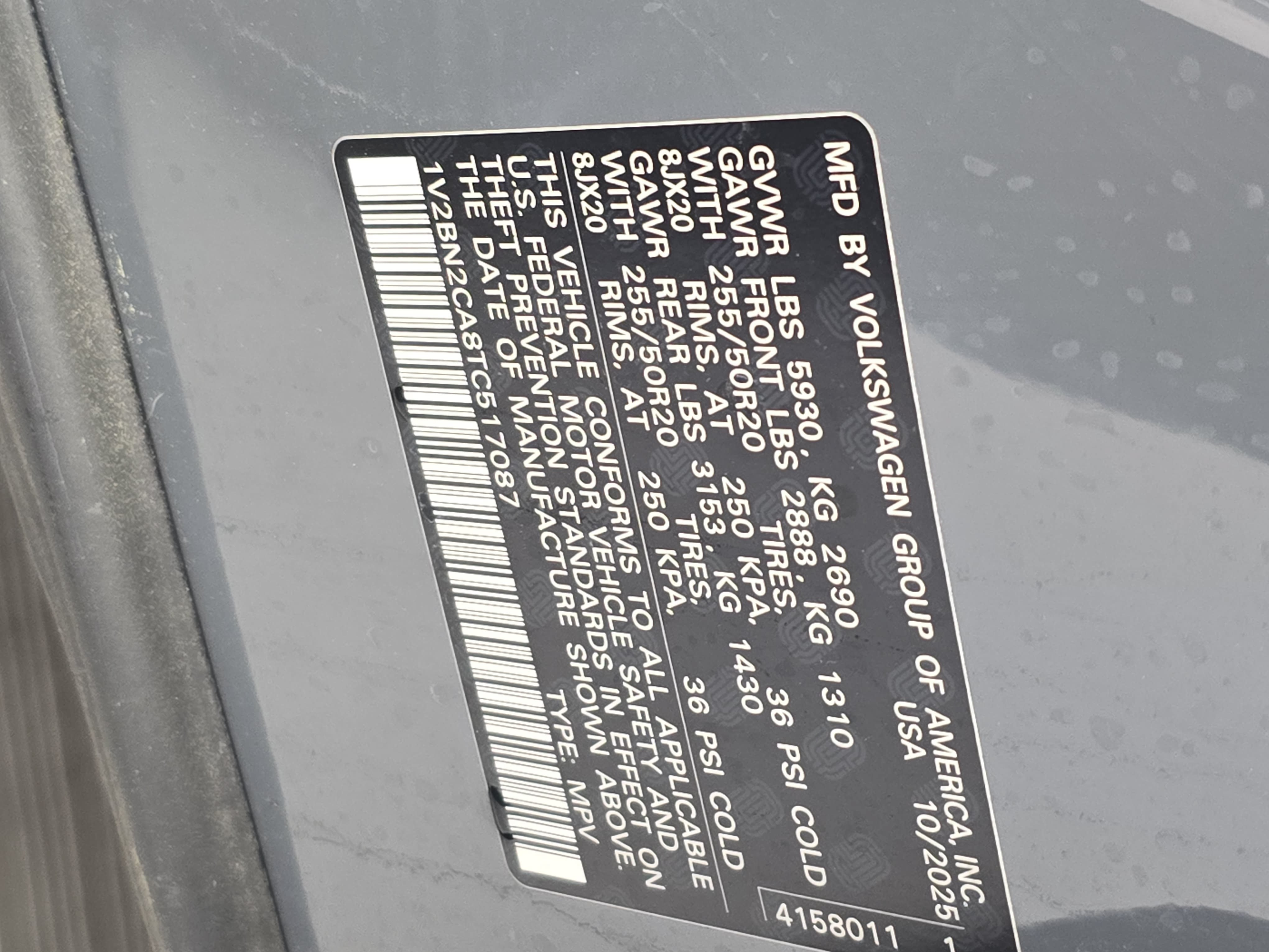 Used 2026 Volkswagen Atlas SEL AWD/4WD image 38