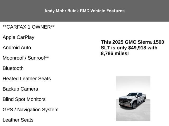 Used 2025 GMC Sierra 1500 SLT w/ SLT Premium Package AWD/4WD image 4