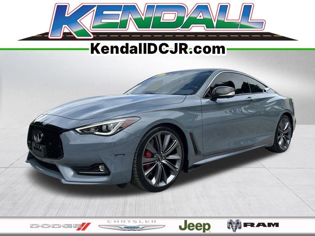Used 2022 INFINITI Q60 Red Sport 400 w/ Carbon Fiber Package RWD image 1