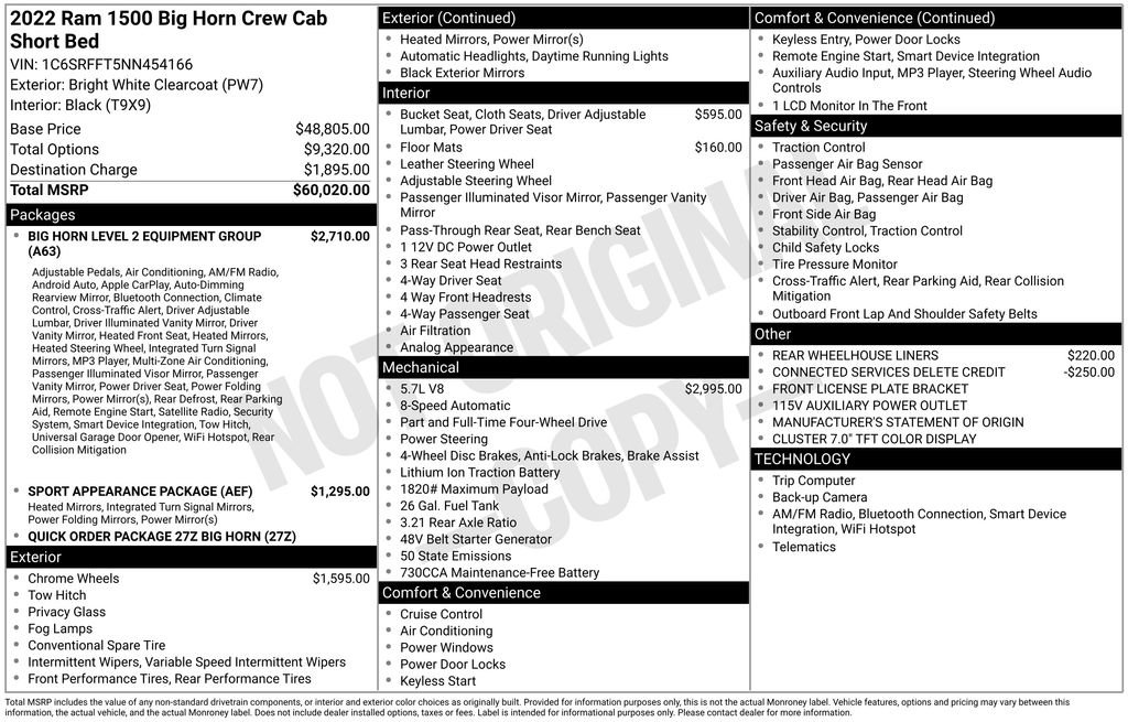 Used 2022 RAM 1500 Big Horn image 2