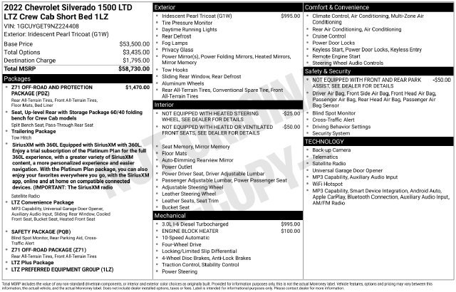 Used 2022 Chevrolet Silverado 1500 LTZ AWD/4WD image 5