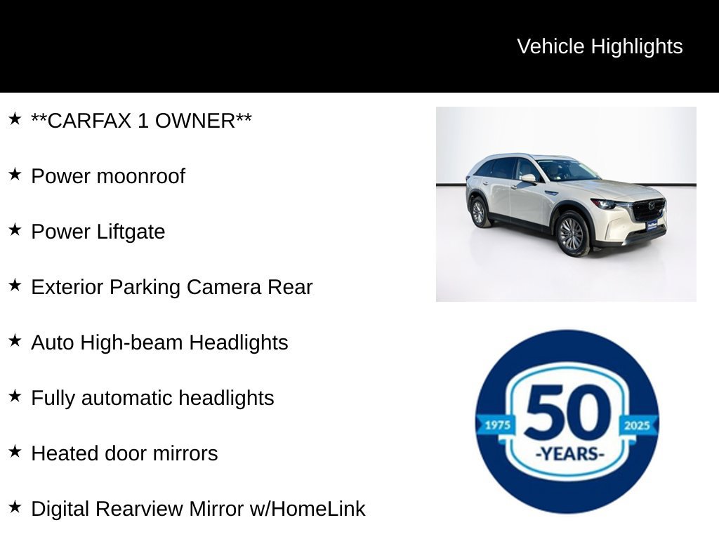 Used 2025 MAZDA CX-90 Plug-In Hybrid w/ Preferred AWD/4WD image 9