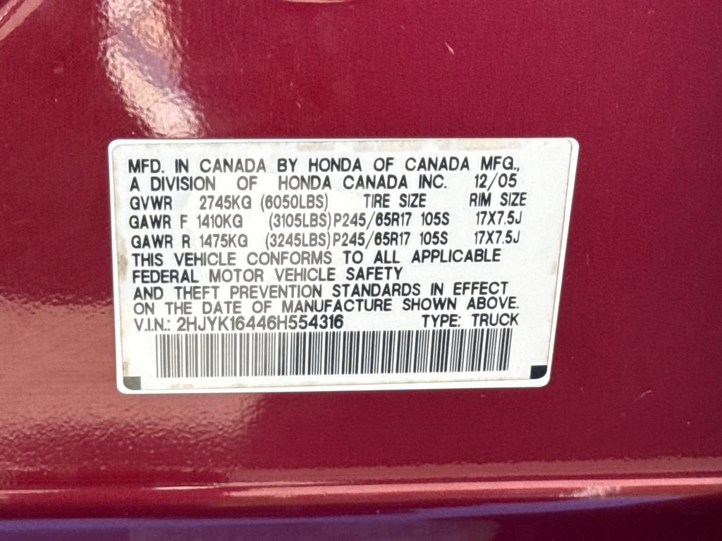 Used 2006 Honda Ridgeline RTS image 30