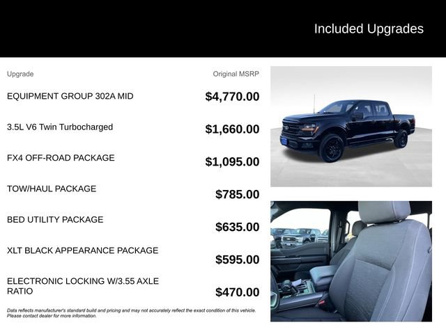 Certified 2024 Ford F150 XLT w/ Equipment Group 302A MID image 5