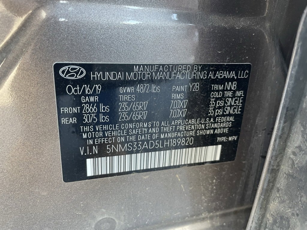 Used 2020 Hyundai Santa Fe SEL image 32